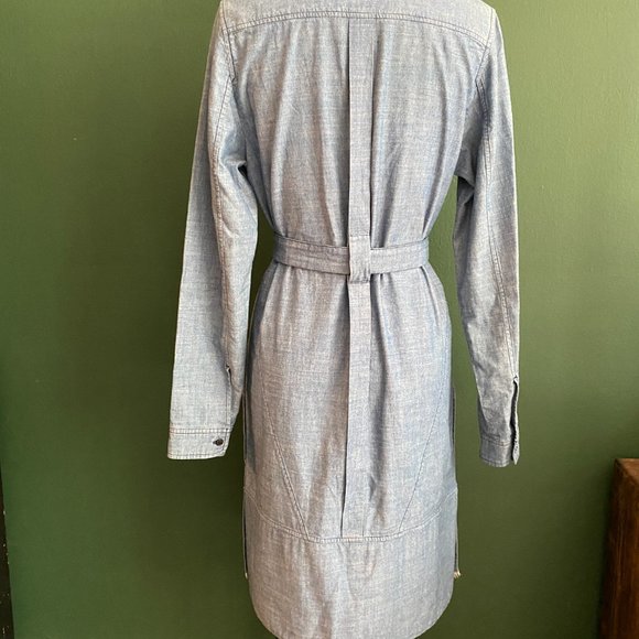 Proenza Schouler Chambray V-Neck Dress - Picture 5 of 15